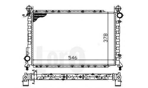 LORO 0020170011 Радіатор, охолодження двигуна