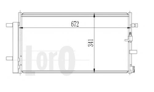 LORO 0030160023 Конденсатор, кондиціонер