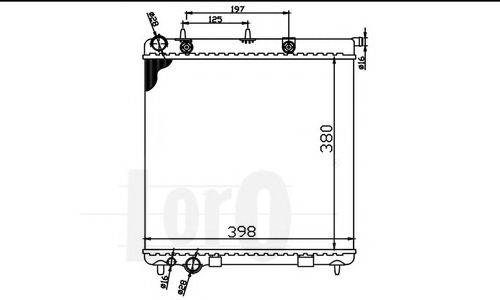 LORO 0090170046 Радіатор, охолодження двигуна