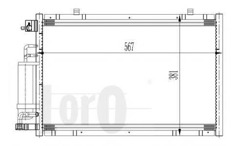 LORO 0170160026 Конденсатор, кондиціонер