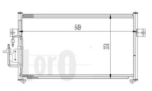 LORO 0190160008 Конденсатор, кондиціонер