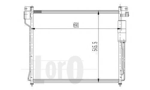 LORO 0350160020 Конденсатор, кондиціонер