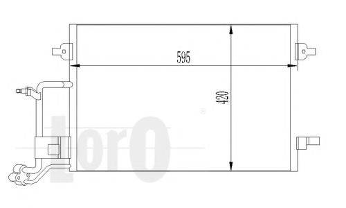 LORO 0530160014 Конденсатор, кондиціонер