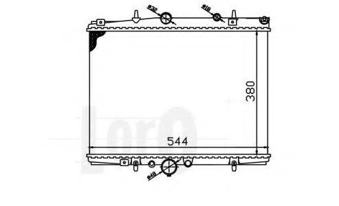 LORO 0380170003 Радіатор, охолодження двигуна