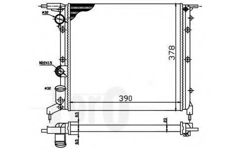 LORO 0420170019 Радіатор, охолодження двигуна