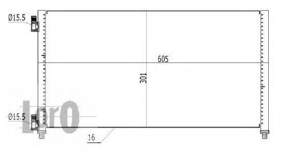 LORO 0160160008 Конденсатор, кондиціонер