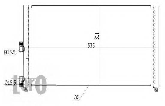 LORO 0160160029 Конденсатор, кондиціонер