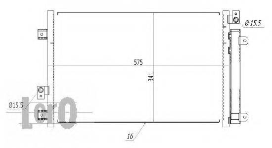 LORO 0160160030 Конденсатор, кондиціонер