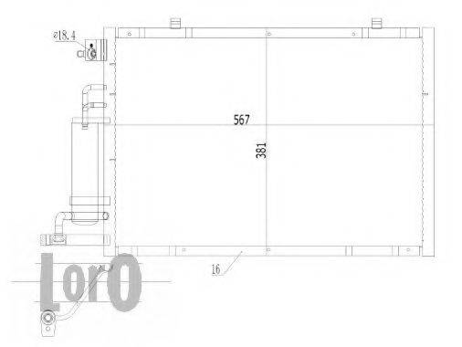 LORO 0170160008 Конденсатор, кондиціонер