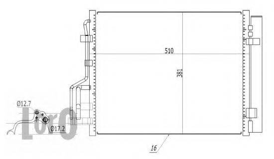 LORO 0190160024 Конденсатор, кондиціонер