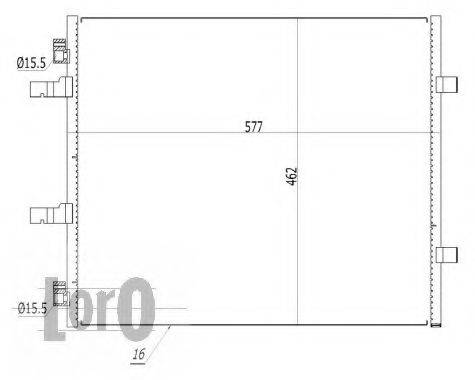 LORO 0370160038 Конденсатор, кондиціонер