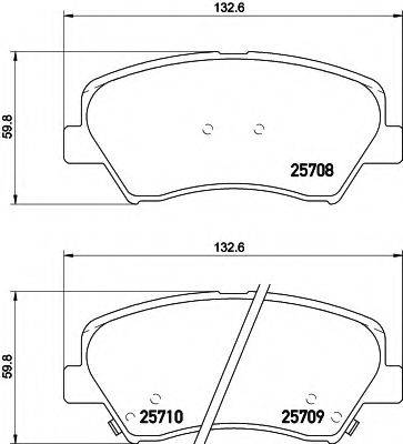 COBREQ N1272 Комплект гальмівних колодок, дискове гальмо