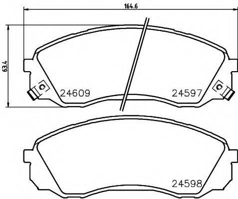 COBREQ N1754 Комплект гальмівних колодок, дискове гальмо