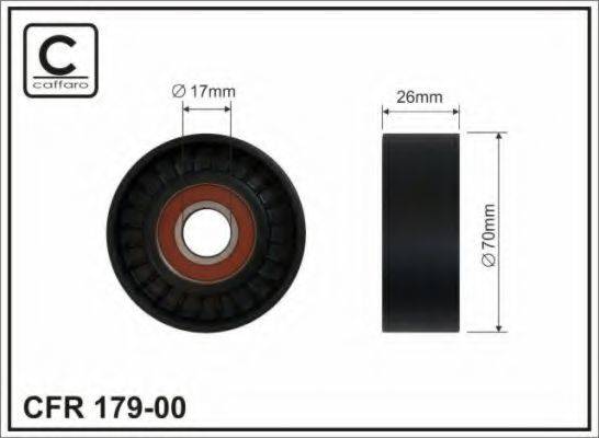 CAFFARO 17900 Натяжний ролик, полікліновий ремінь