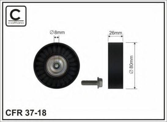 CAFFARO 3718 Натяжний ролик, полікліновий ремінь