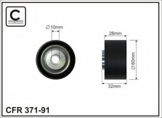 CAFFARO 37191 Паразитний / провідний ролик, полікліновий ремінь
