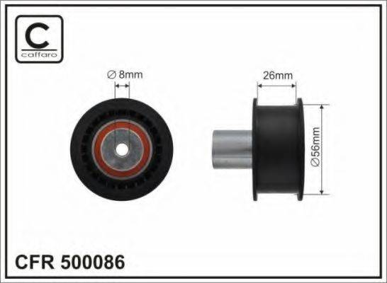 CAFFARO 500086 Паразитний / Ведучий ролик, зубчастий ремінь