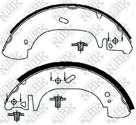 NIBK FN0543 Комплект гальмівних колодок