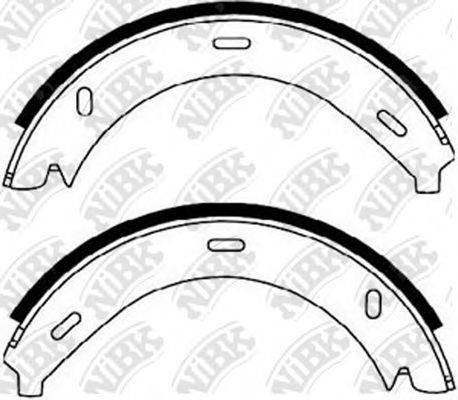 NIBK FN0571 Комплект гальмівних колодок, стоянкова гальмівна система