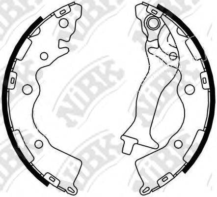 NIBK FN0617 Комплект гальмівних колодок