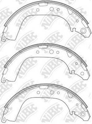 NIBK FN2280 Комплект гальмівних колодок