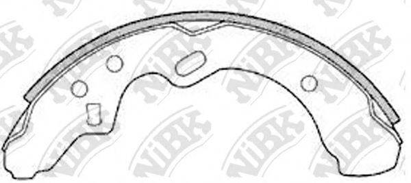 NIBK FN3358 Комплект гальмівних колодок