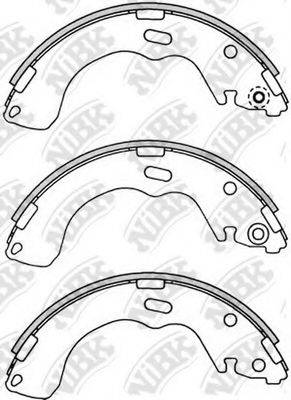 NIBK FN3382 Комплект гальмівних колодок
