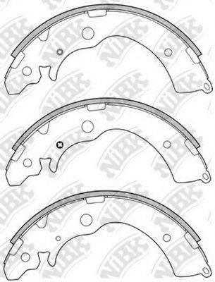 NIBK FN5524 Комплект гальмівних колодок