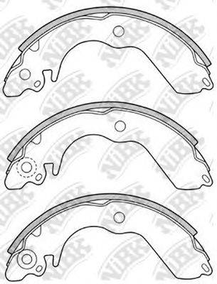 NIBK FN6712 Комплект гальмівних колодок
