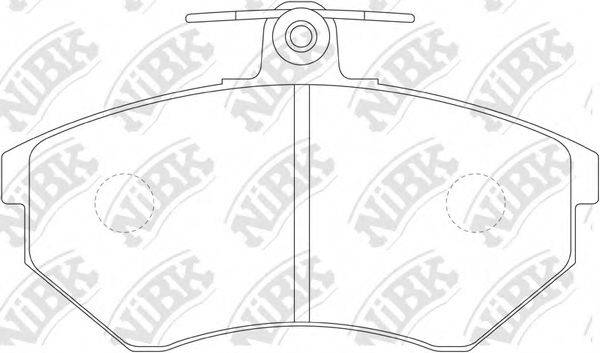 NIBK PN0018 Комплект гальмівних колодок, дискове гальмо