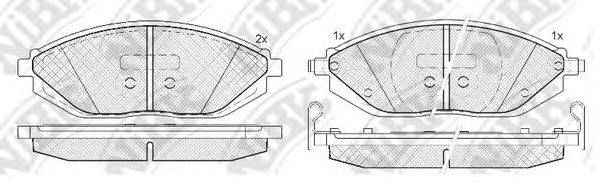 NIBK PN0570 Комплект гальмівних колодок, дискове гальмо
