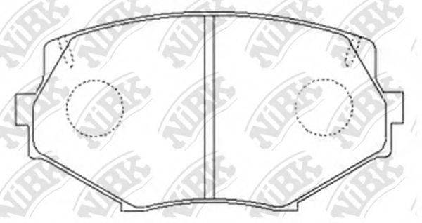 NIBK PN5364 Комплект гальмівних колодок, дискове гальмо