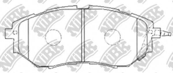 NIBK PN7499S Комплект високоефективних гальмівних колодок