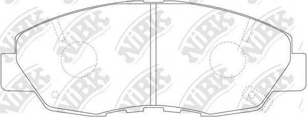 NIBK PN8484 Комплект гальмівних колодок, дискове гальмо