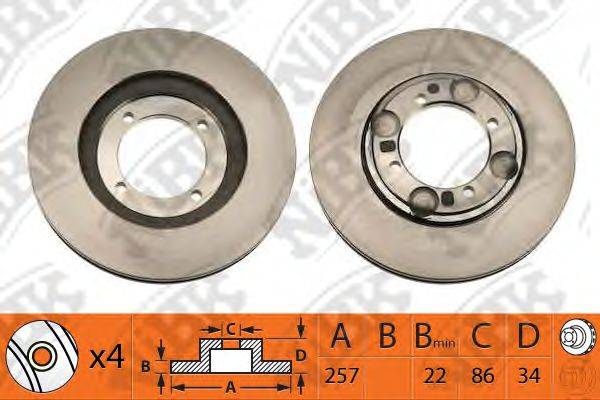 NIBK RN1007 гальмівний диск