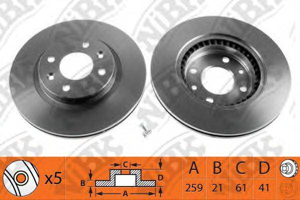NIBK RN1037 гальмівний диск