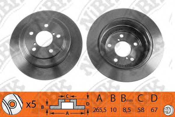 NIBK RN1092 гальмівний диск