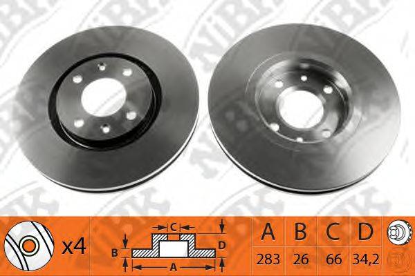 NIBK RN1151 гальмівний диск