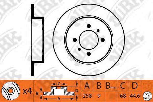 NIBK RN1277 гальмівний диск