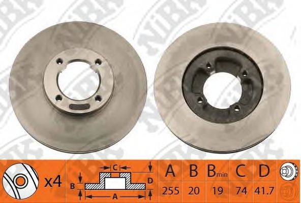 NIBK RN1345 гальмівний диск