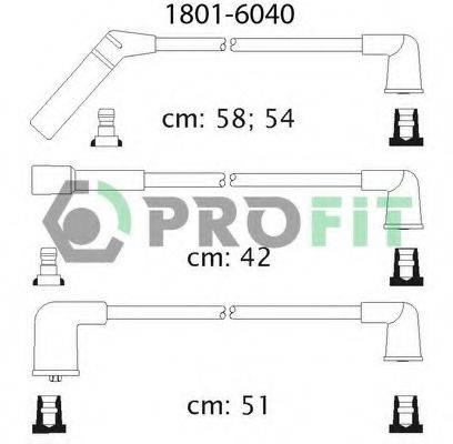 PROFIT 18016040 Комплект дротів запалювання