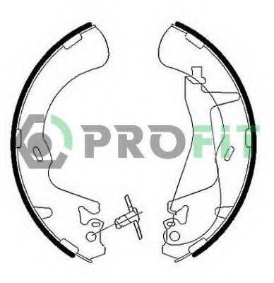PROFIT 50010010 Комплект гальмівних колодок