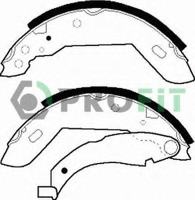 PROFIT 50010183 Комплект гальмівних колодок