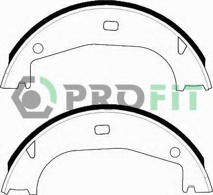 PROFIT 50010546 Комплект гальмівних колодок