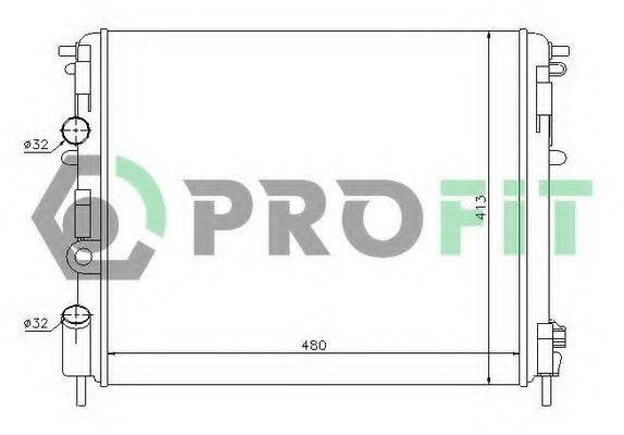 PROFIT PR6032A1 Радіатор, охолодження двигуна