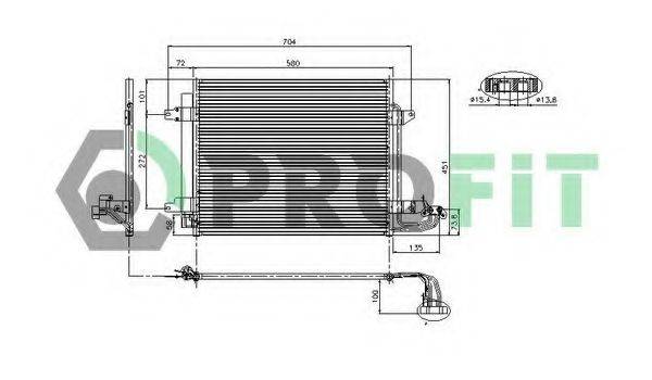 PROFIT PR9570C1 Конденсатор, кондиціонер