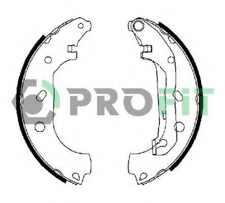 PROFIT 50010648 Комплект гальмівних колодок