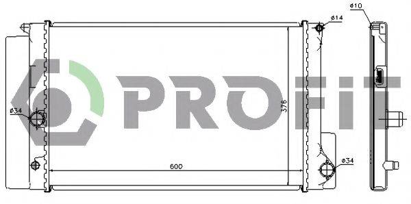 PROFIT PR1835A2 Радіатор, охолодження двигуна