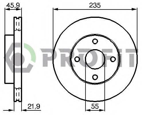 PROFIT 50101104 гальмівний диск