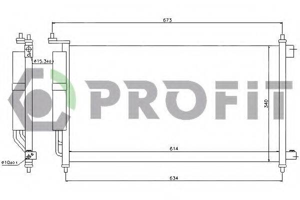 PROFIT PR1622C1 Конденсатор, кондиціонер